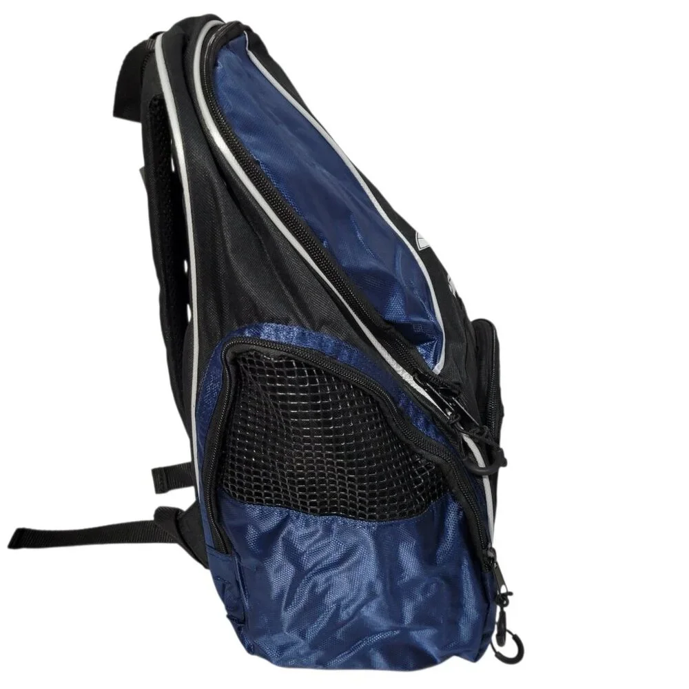 VIZARI Youth Solano Soccer Sport Backpack Equipment Bag‎ Blue Black Pockets NEW